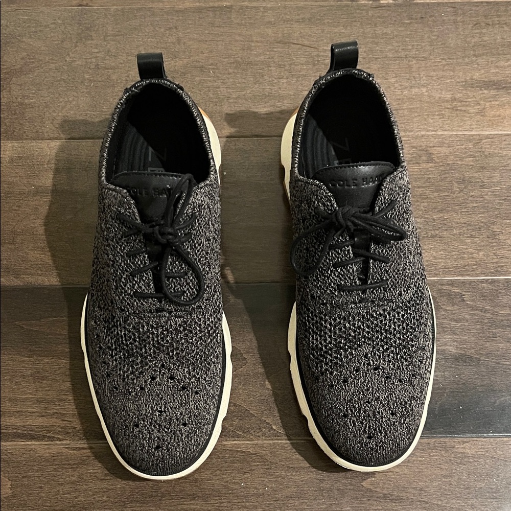 Cole Haan Men's 4.zerogrand stitchlite Oxford black twisted knit 9W